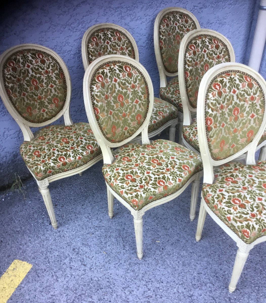 6 Chaises Style Louis XVI-photo-4