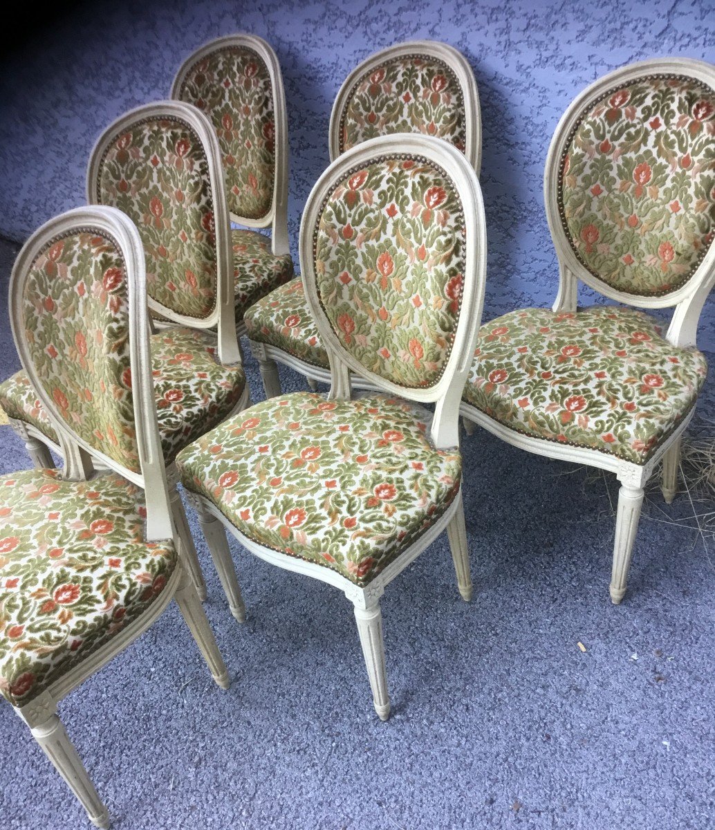 6 Louis XVI Style Chairs-photo-1