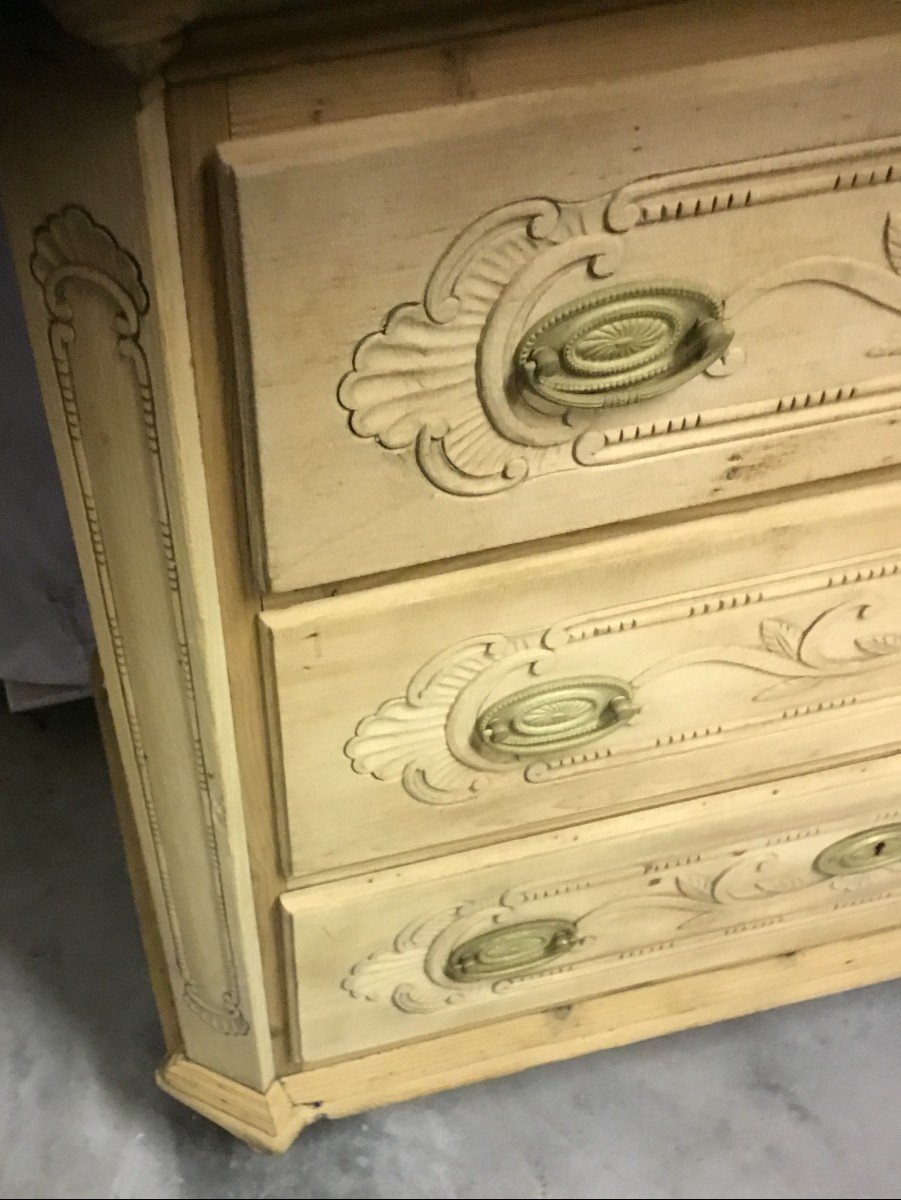 18th Century Chest Of Drawers In Fir-photo-2