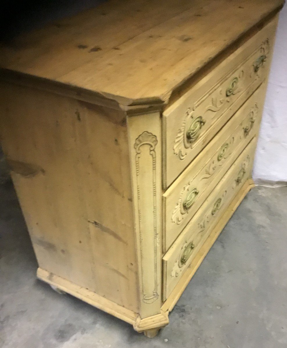 18th Century Chest Of Drawers In Fir-photo-6