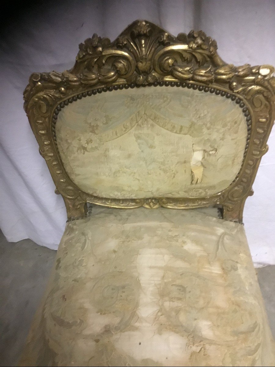 Napoleon III Golden Bench-photo-3