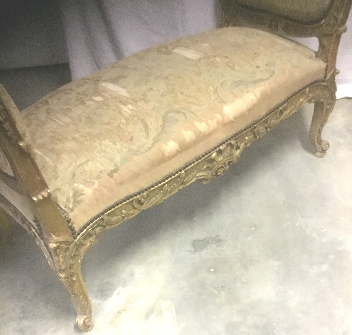 Napoleon III Golden Bench-photo-5