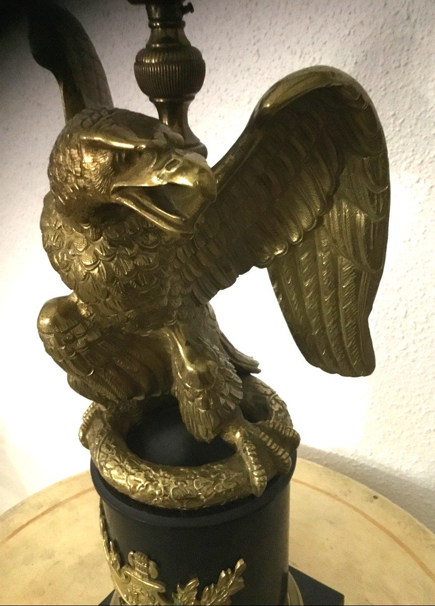 Lampe Aigle En Bronze-photo-3