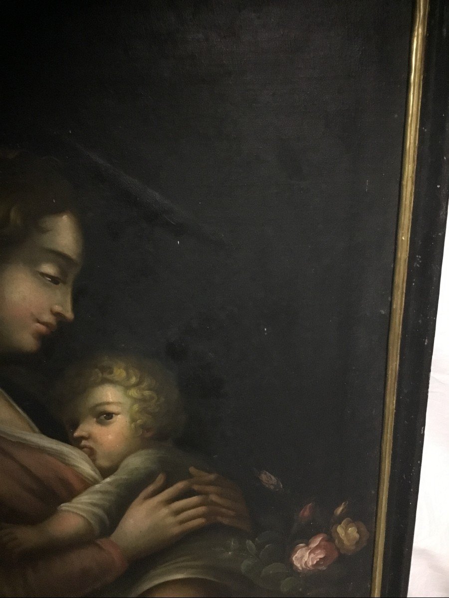 Painting "virgin And Child"-photo-3