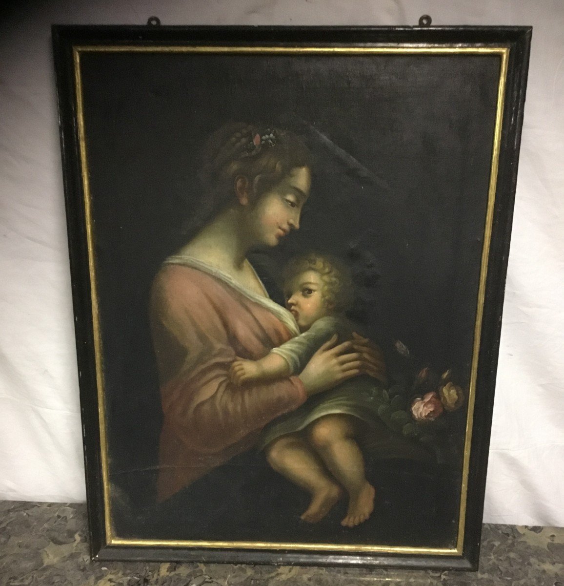 Painting "virgin And Child"