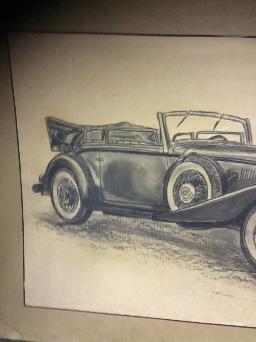 Dessin d'Une Mercedes  Benz 500 K-photo-1