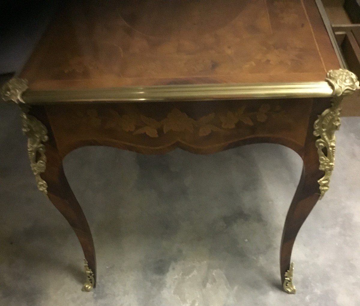 Bureau Plat Style Louis XV-photo-2