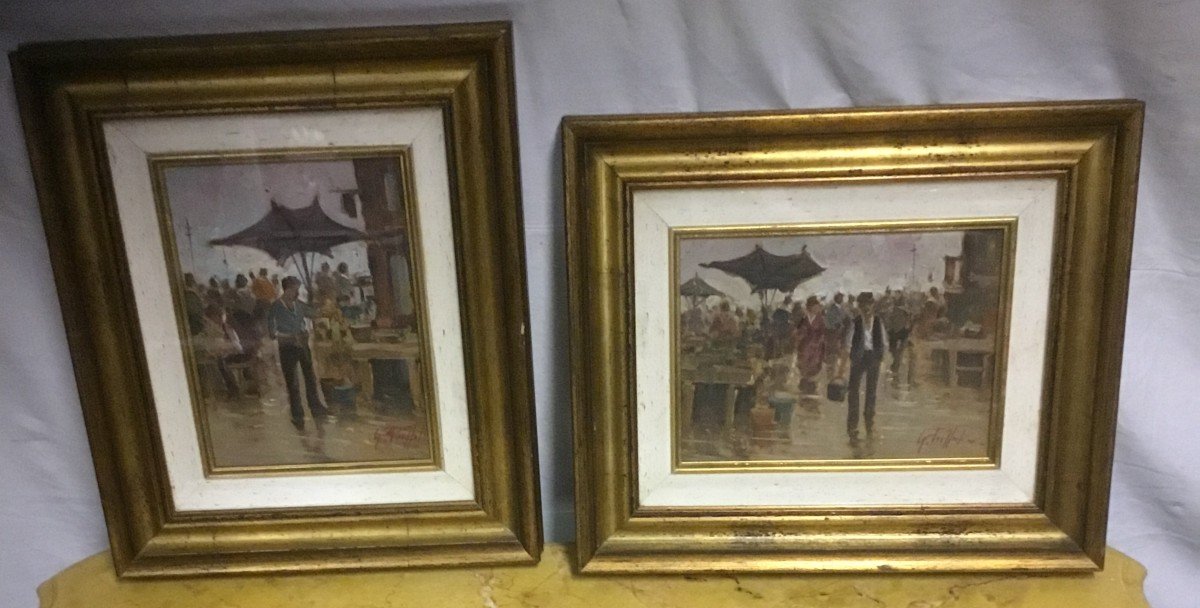 Pair Of Modern Paintings