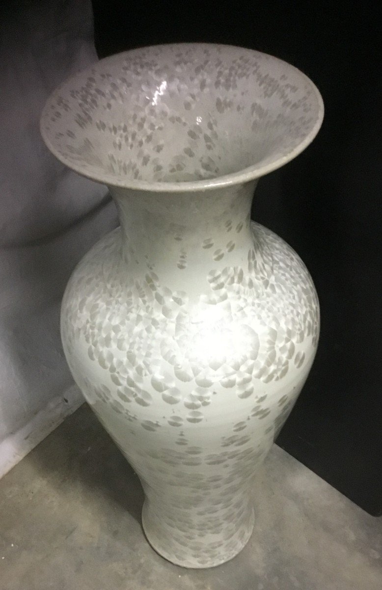 Large Glazed Ceramic Vase-photo-3