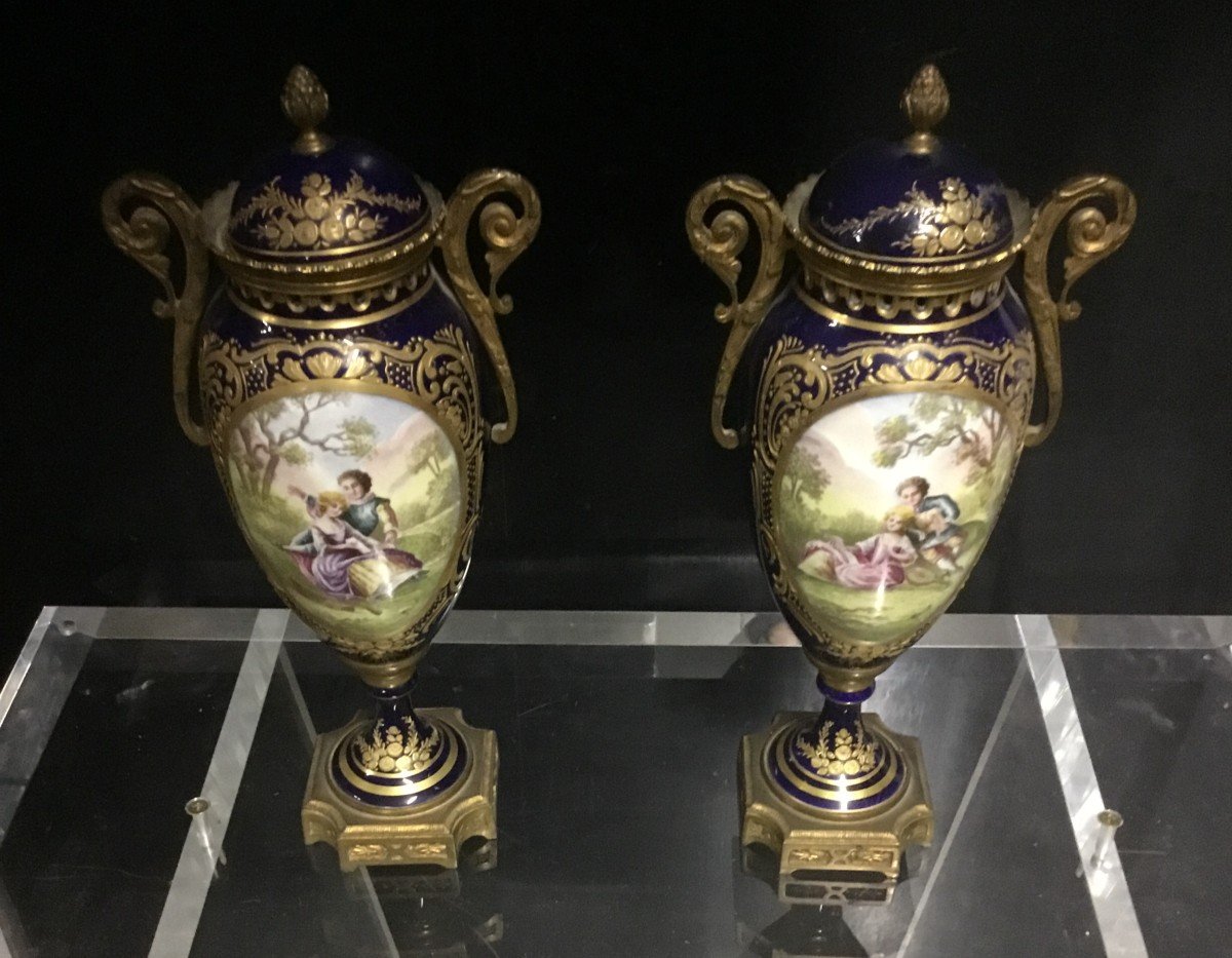 Pair Of Porcelain Vases