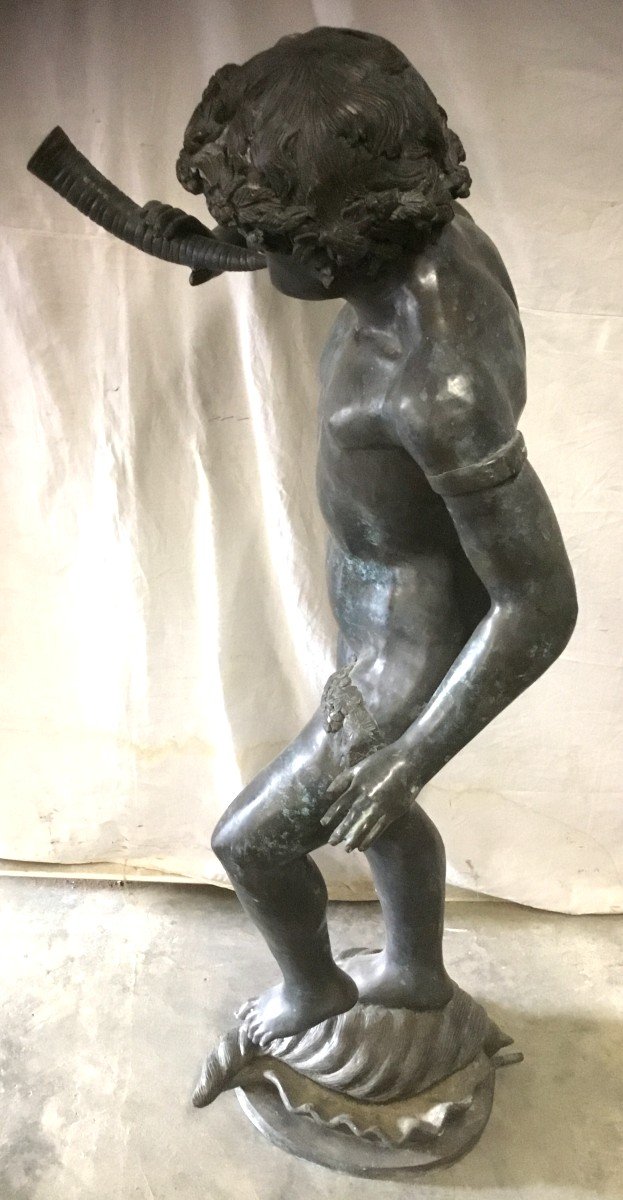 Grand Putti En Bronze-photo-4