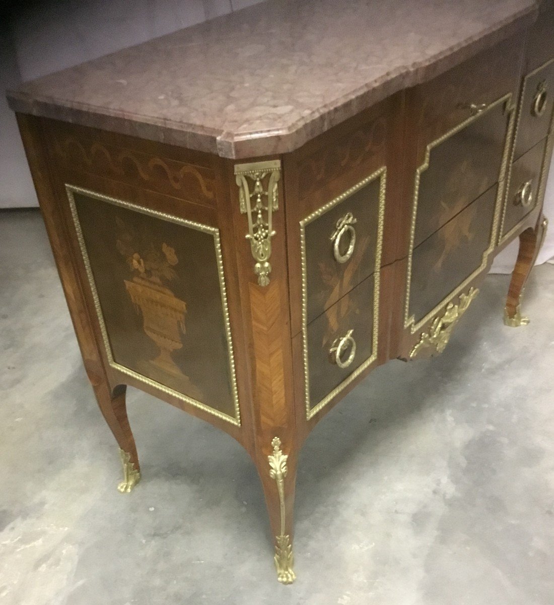 Commode Marquetée  Napoléon III-photo-2