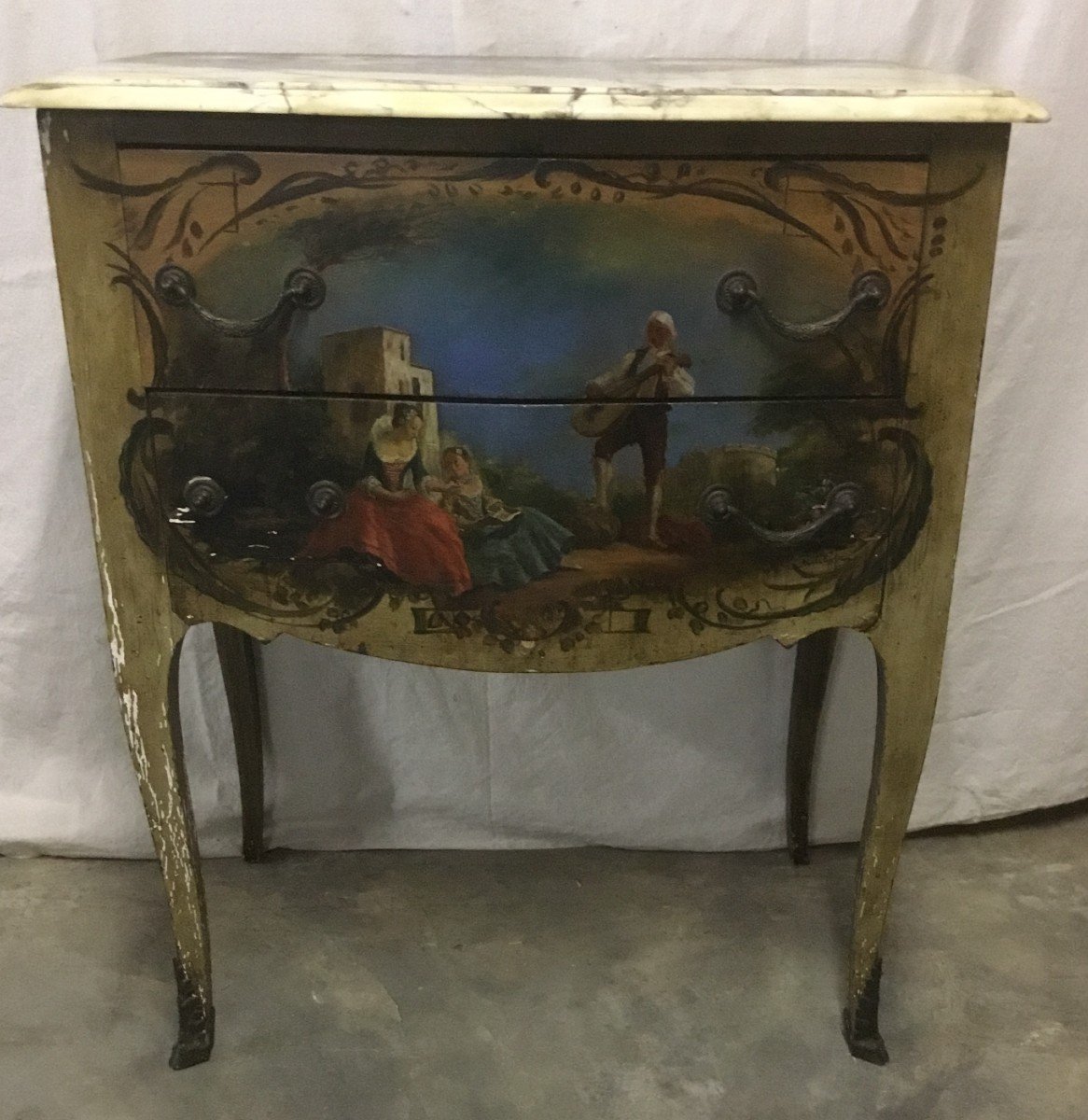 Commode Peinte Napoléon III