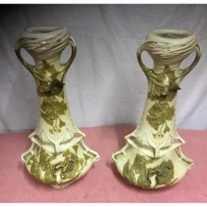 Pair Of Royal Dux Vases