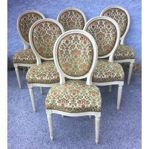 6 Chaises Style Louis XVI