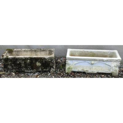 Pair Of Concrete Planter