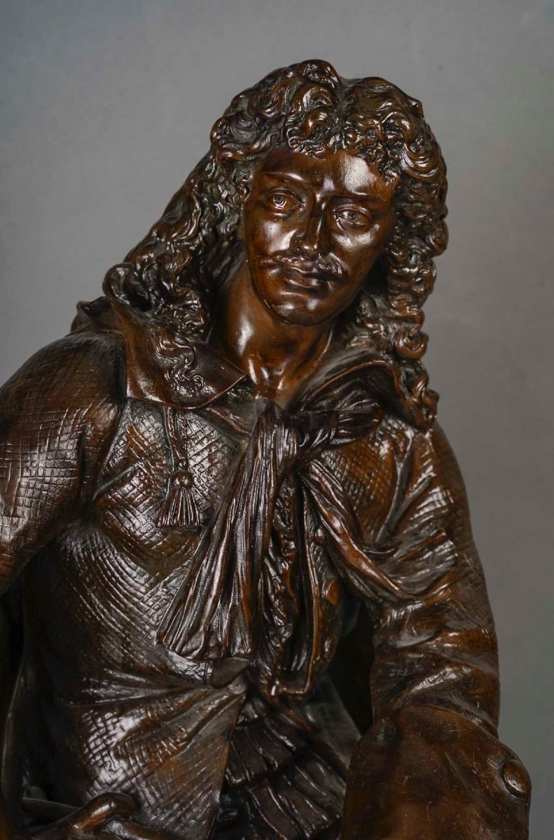 Très Grand Bronze Figurant Molière-photo-3