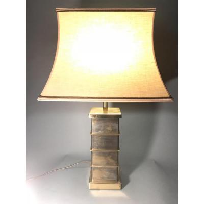 Patinated Golden Brass Lamp