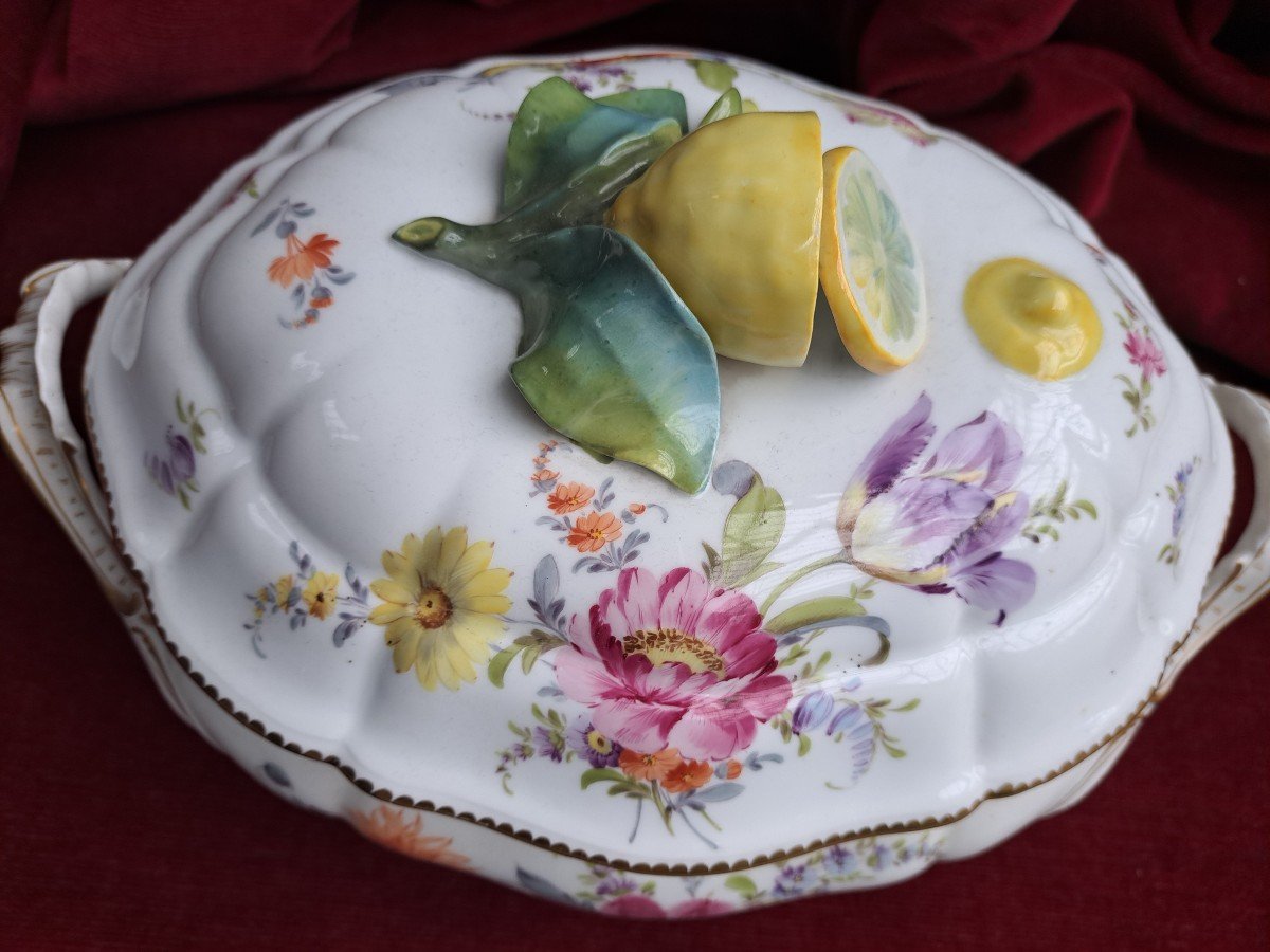 Rare Soupière En Porcelaine De Nymphenburg-photo-3