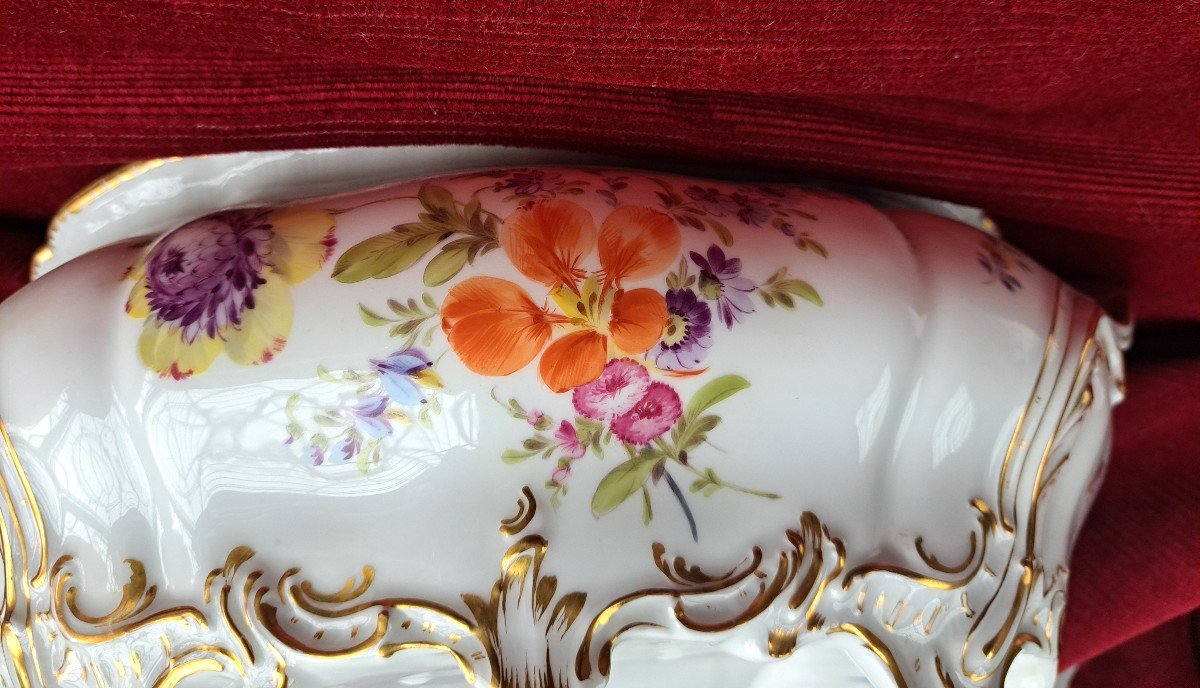 Rare Soupière En Porcelaine De Nymphenburg-photo-6