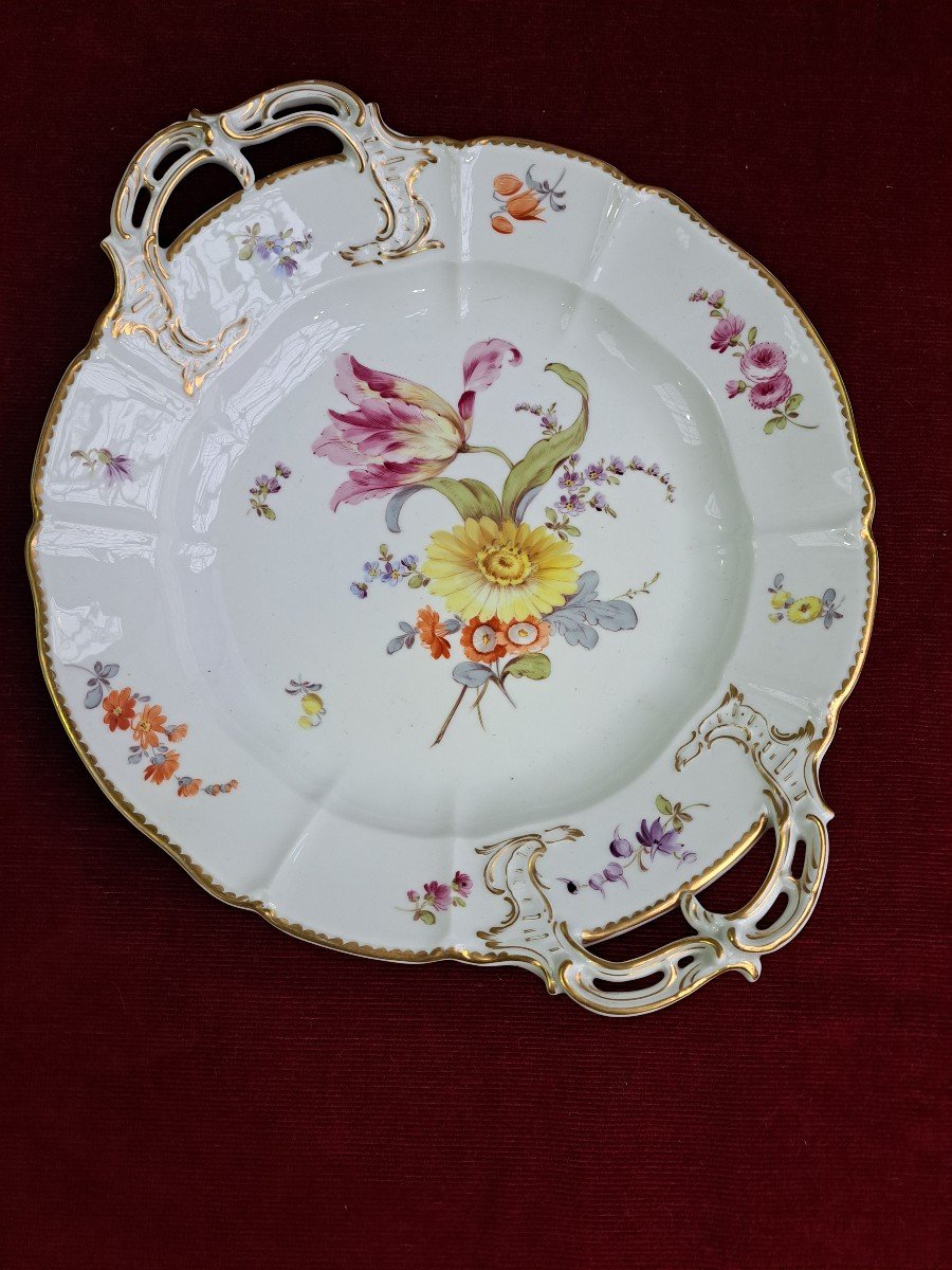 Nymphenburg Porcelain Cake Plate-photo-3