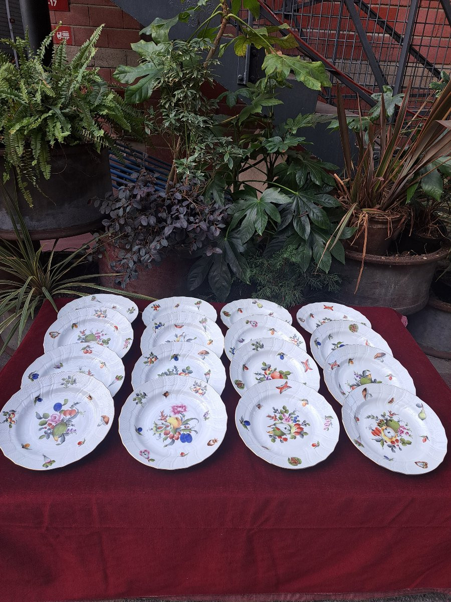 16 Assiettes Porcelaine Herend Hungary-photo-6