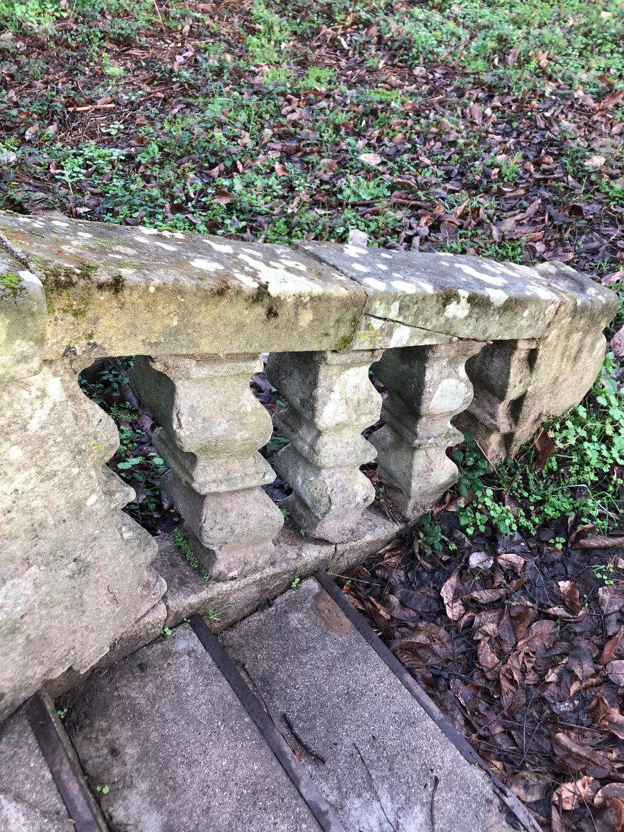 Louis XIV Period Stone Balustrade-photo-6