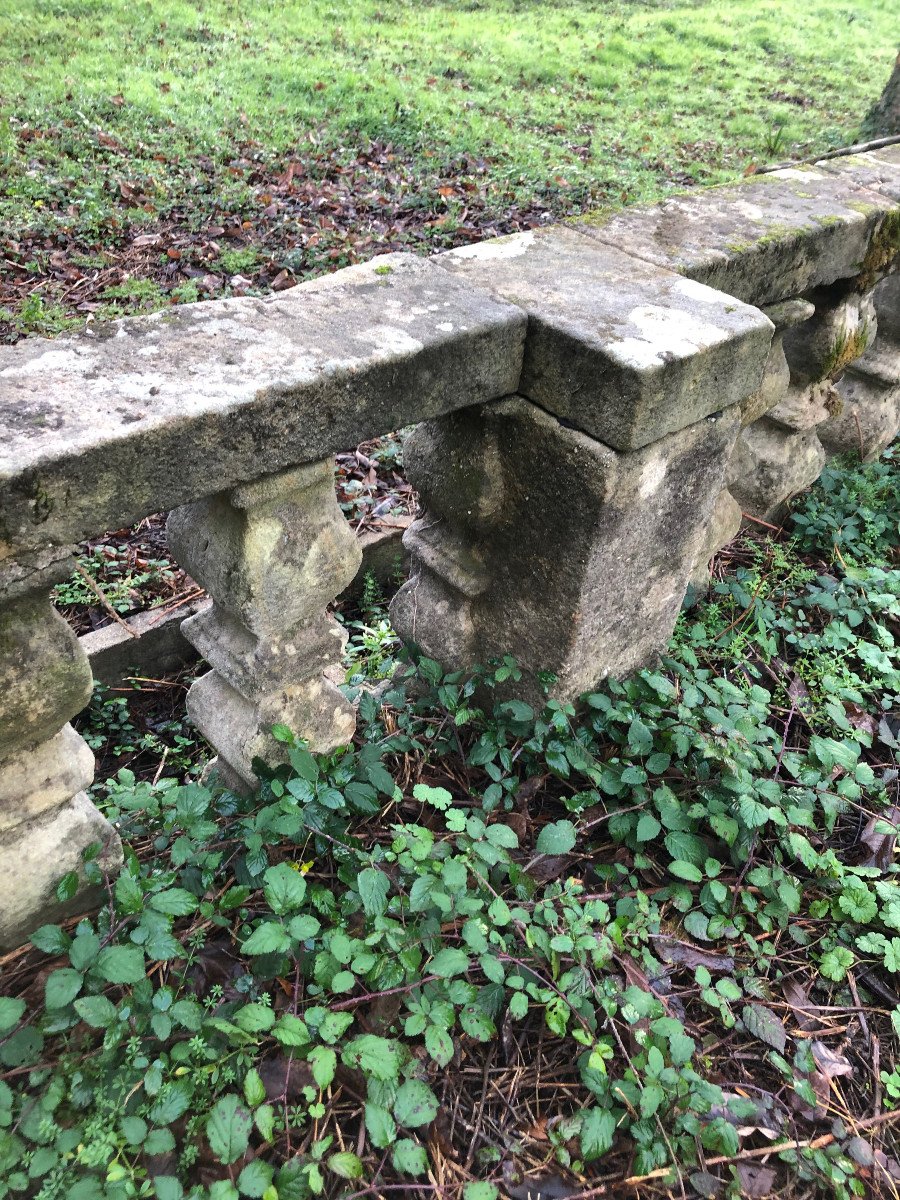 Louis XIV Period Stone Balustrade-photo-7