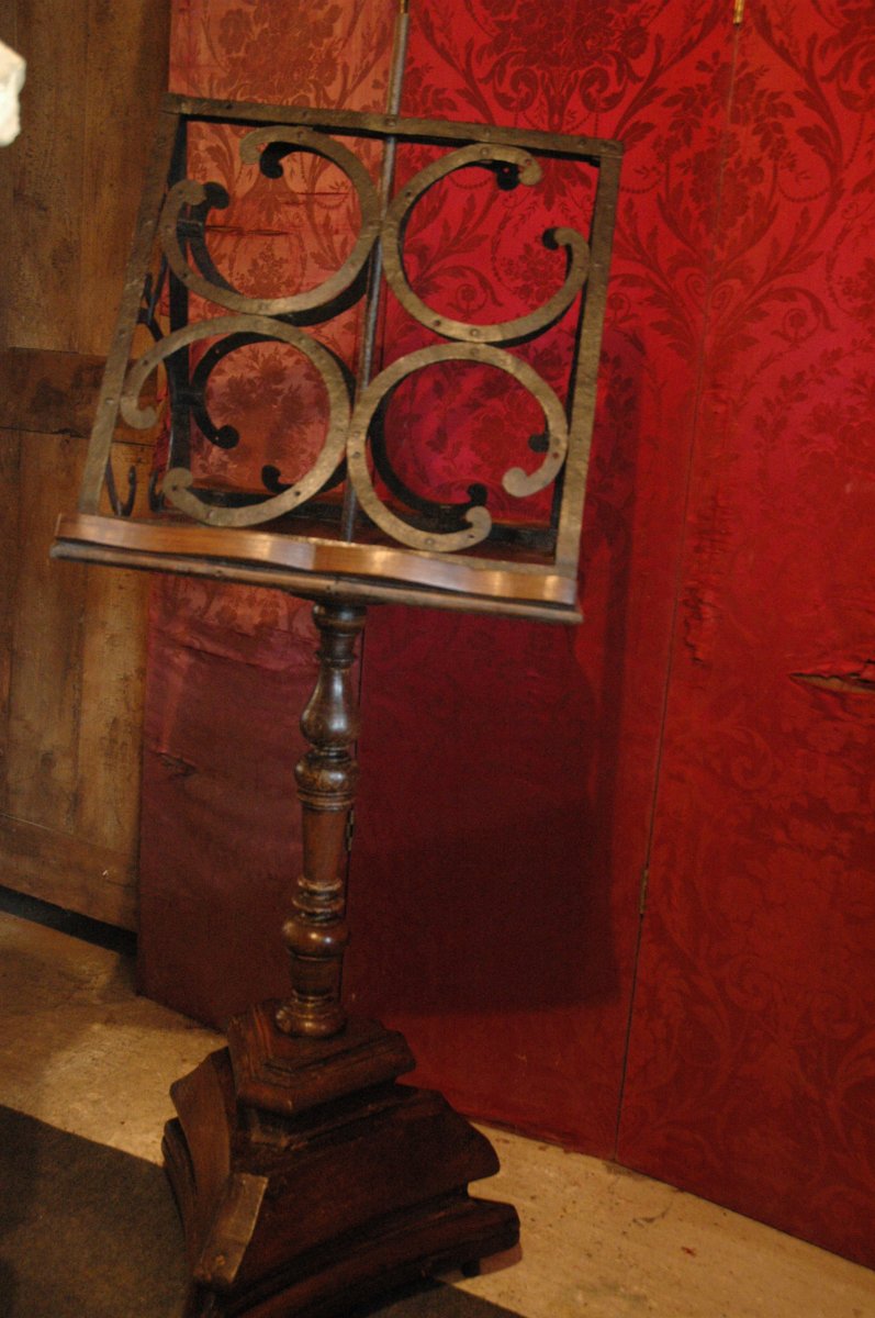 Lectern Wood And Wrought Iron Early Eighteenth Century-photo-3