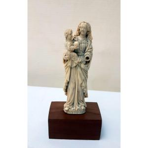 Virgin And Child Ivory Fi XVIth