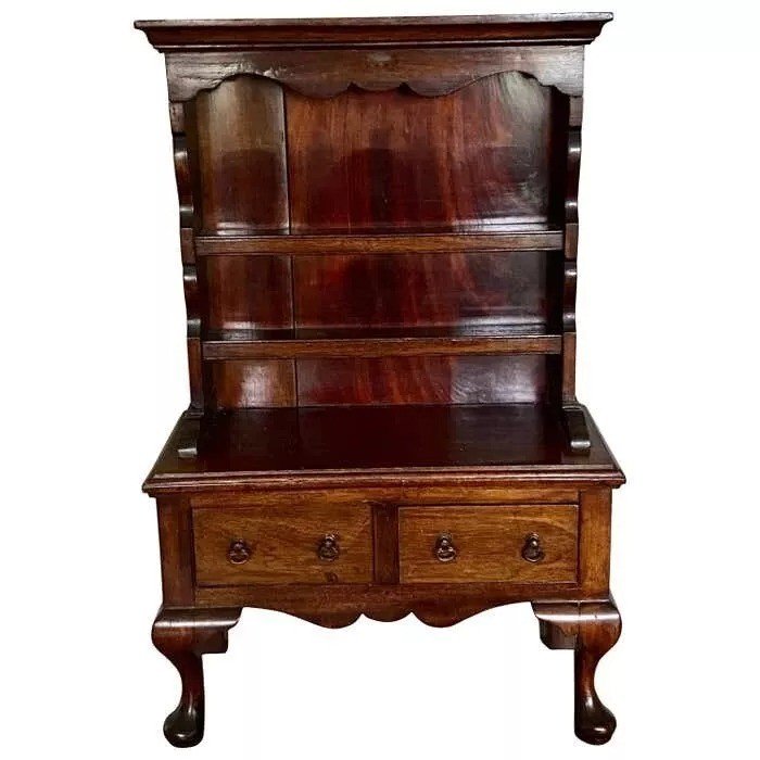 Miniature Commode Victorienne En Acajou Placage, Pièce d'Apprenti, Circa 19e Siècle