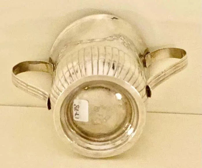 George III Antique Sterling Silver 2 Handled Porringer, Circa 1778-photo-2