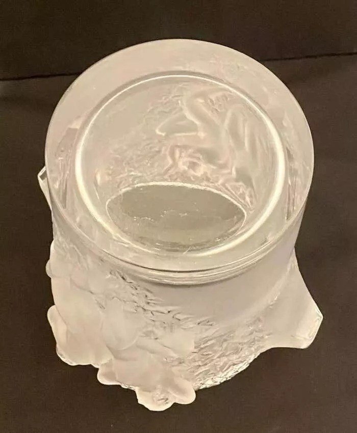 A Lalique Crystal Ganymede Champagne Cooler Ice Bucket-photo-2