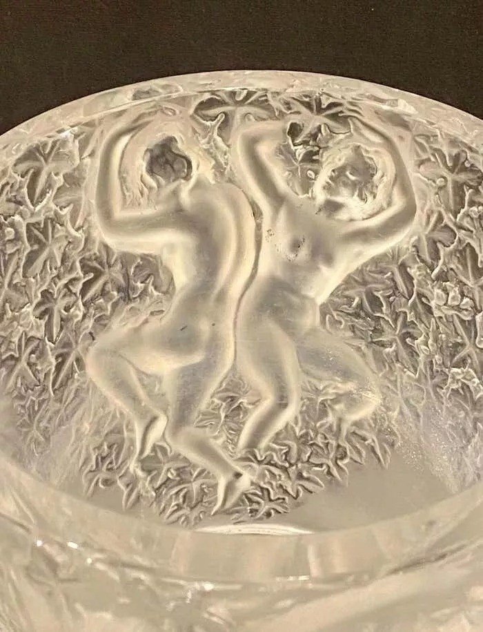 A Lalique Crystal Ganymede Champagne Cooler Ice Bucket-photo-3