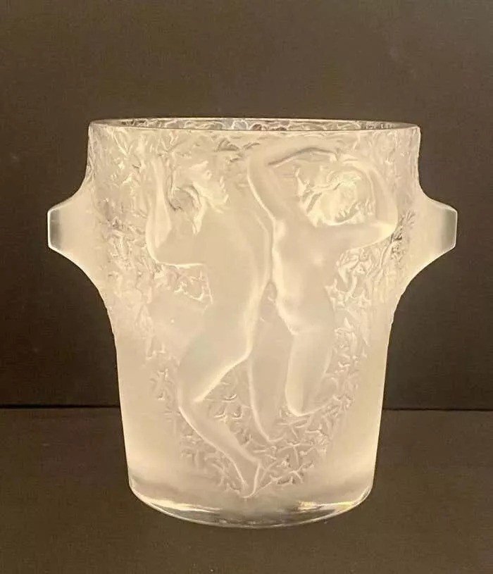 A Lalique Crystal Ganymede Champagne Cooler Ice Bucket-photo-1