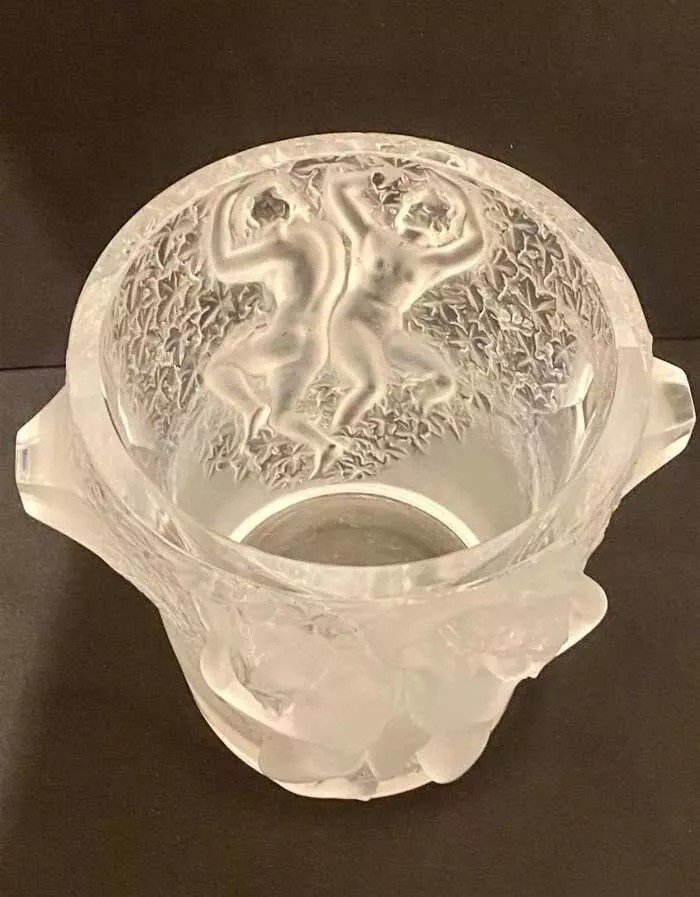 A Lalique Crystal Ganymede Champagne Cooler Ice Bucket-photo-3