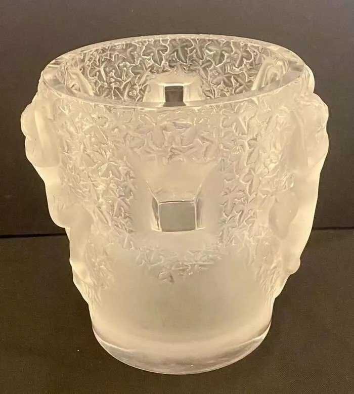 A Lalique Crystal Ganymede Champagne Cooler Ice Bucket-photo-4