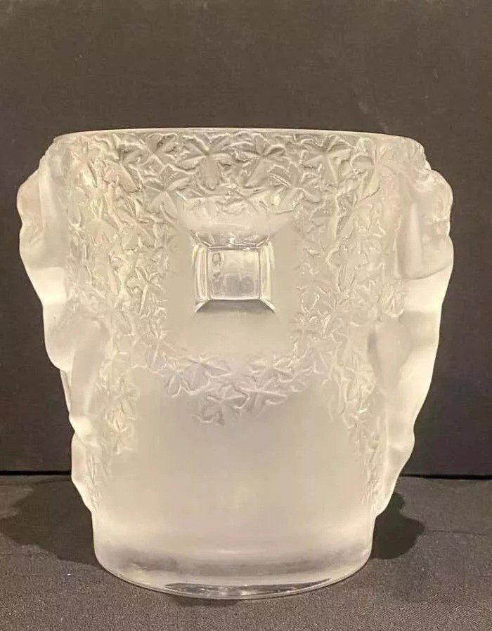 A Lalique Crystal Ganymede Champagne Cooler Ice Bucket-photo-5