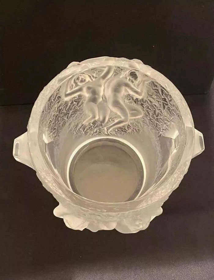 A Lalique Crystal Ganymede Champagne Cooler Ice Bucket-photo-6