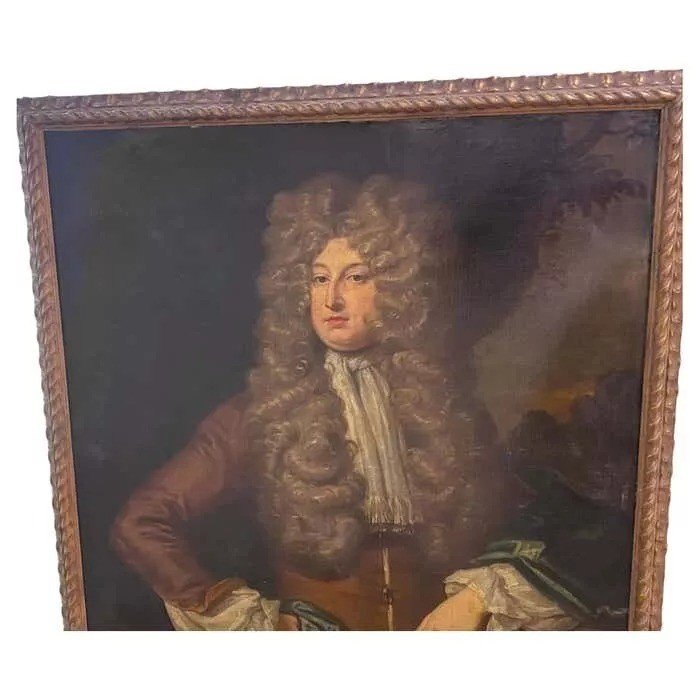 A Large Portrait Of A Young Nobleman 18th Century British Oil Painting-photo-2