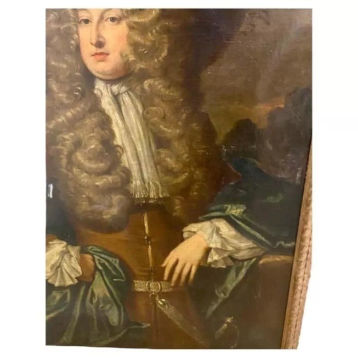 A Large Portrait Of A Young Nobleman 18th Century British Oil Painting-photo-7