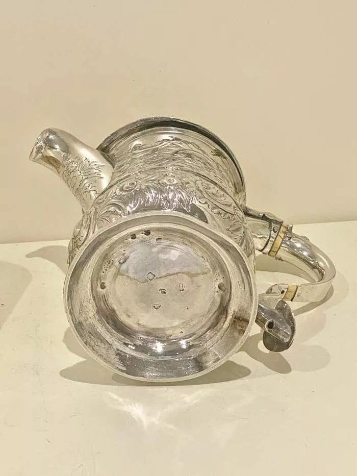 George II Sterling Silver Lidded Tankard With Spout London 1744-photo-8