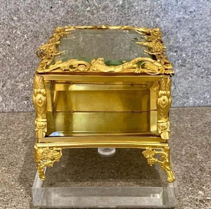 Grand Coffret En Verre Monté En Ormolu Napoléon III, France-photo-4