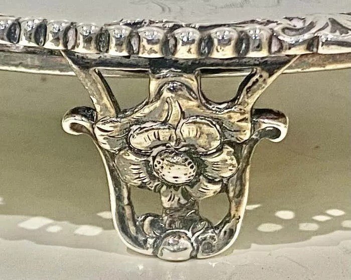 Paire De Salvers En Argent Sterling George Iv, Londres, 1827-photo-3