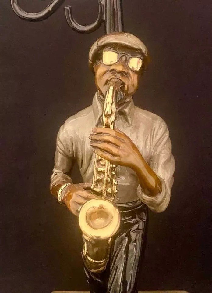 Paul Wegner, "the Saxophone Player" Sculpture édition Limitée 55/275-photo-2