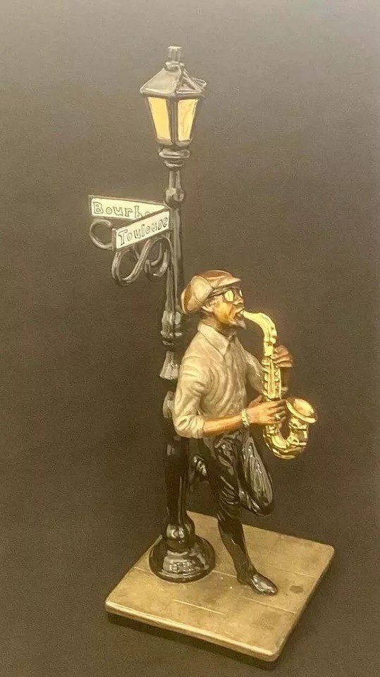 Paul Wegner, "the Saxophone Player" Sculpture édition Limitée 55/275-photo-3