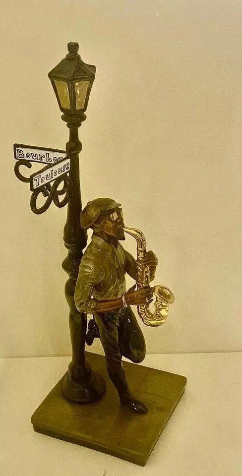 Paul Wegner, "the Saxophone Player" Sculpture édition Limitée 55/275-photo-4