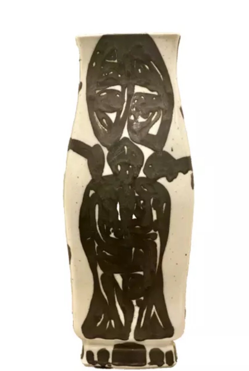 Mario Prassinos (1916-1985) Un énorme vase d'exposition en céramique rare par Sèvres Circa 1967