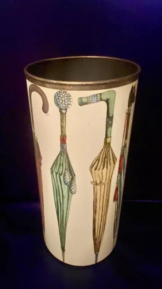 Original Mid Century 1950's Piero Fornasetti Umberella Stand-photo-6