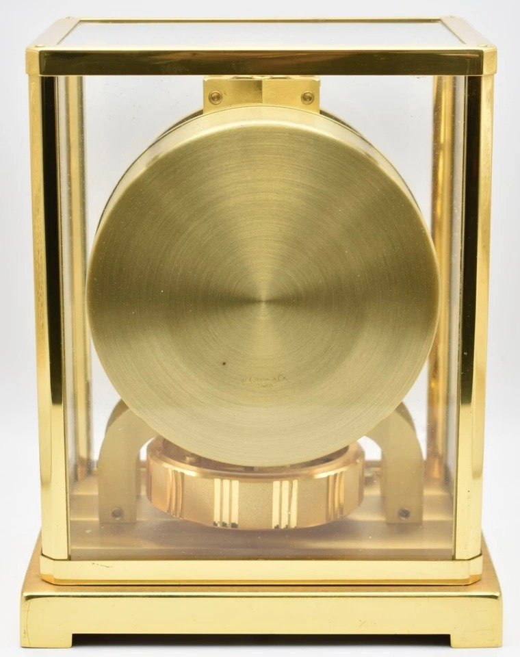 Jaeger Lecoultre Atmos Mantel Clock W/ Black Dial. Original Box & Papers-photo-7